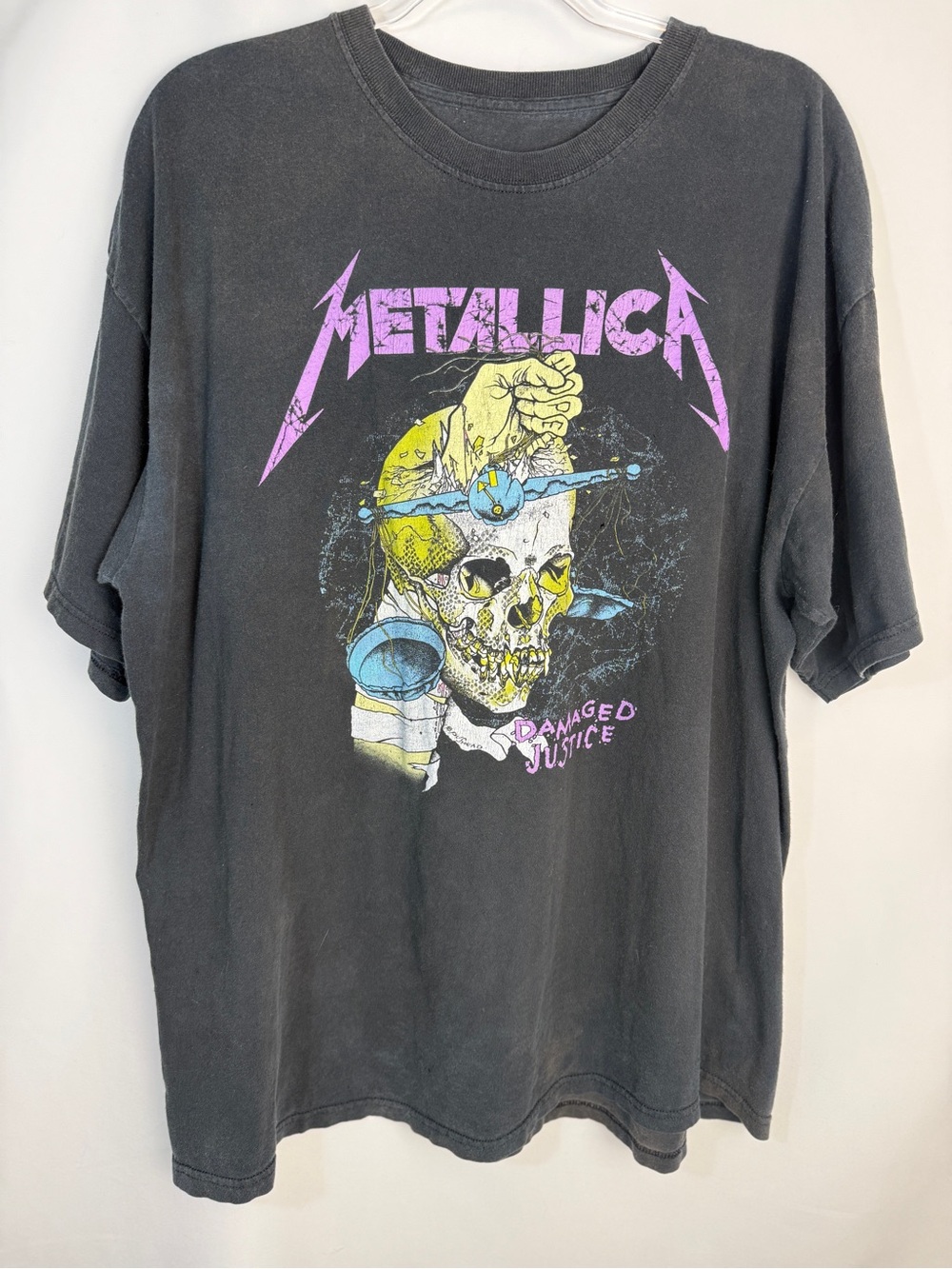 Vintage 1988 Metallica "Damaged Justice" tour t-shirt, Pushead